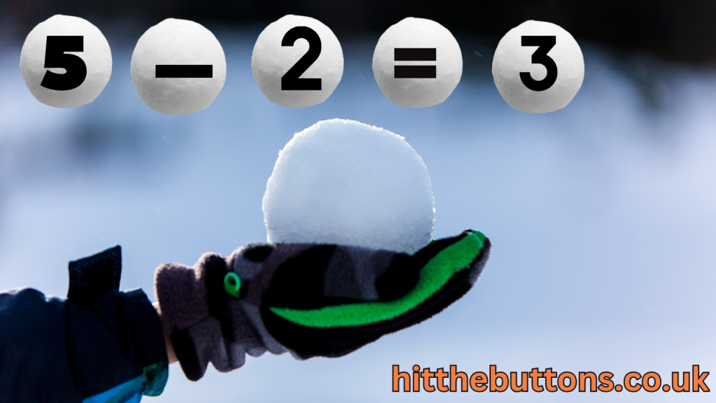 Snowball Smash Subtraction Math Game